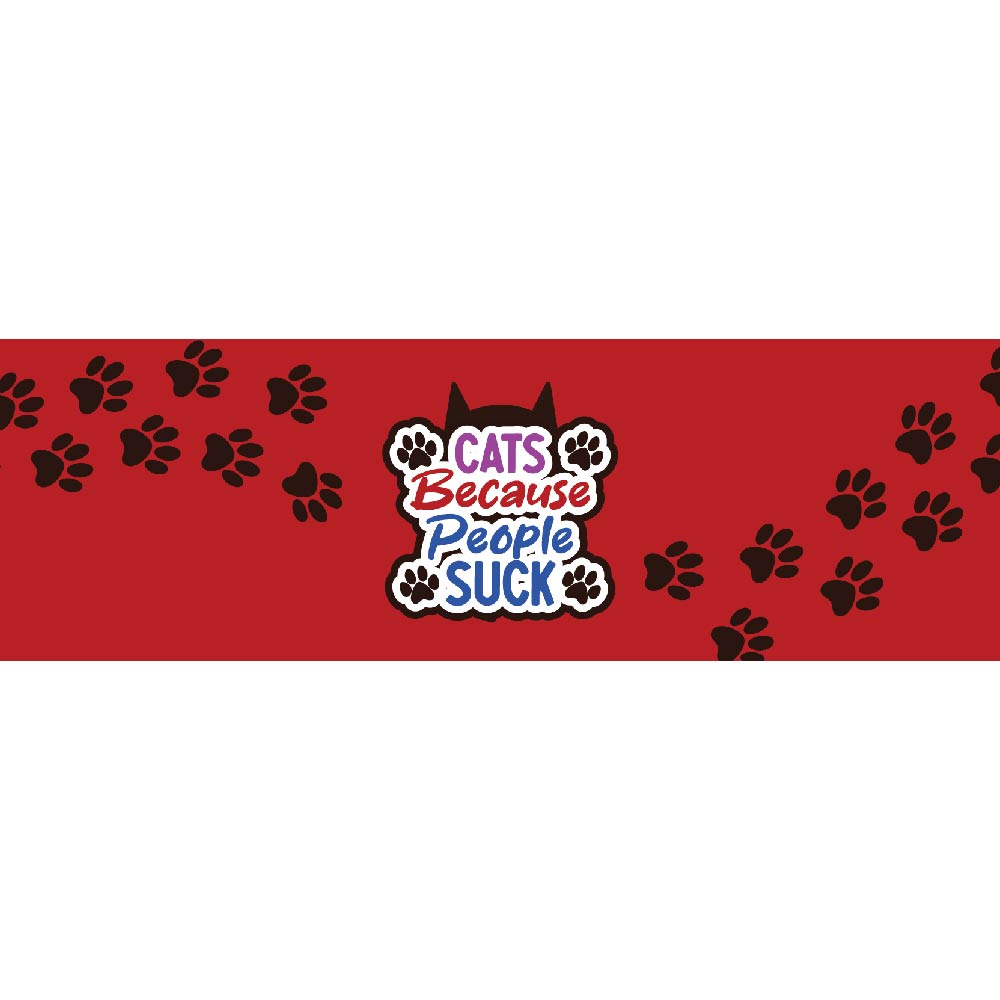 Cat Because People Suck Red