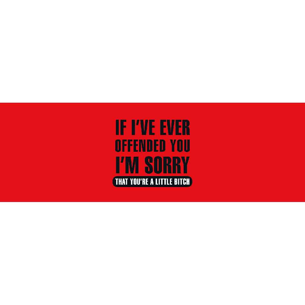 If Ive Ever Offended You I'm Sorry That You're a Little Bitch
