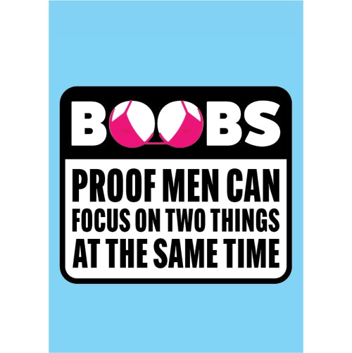 Boobs Proof Men Can Focus On Two Things At The Same Time