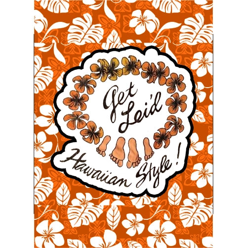 Get Leid Orange Hawaiian Style !