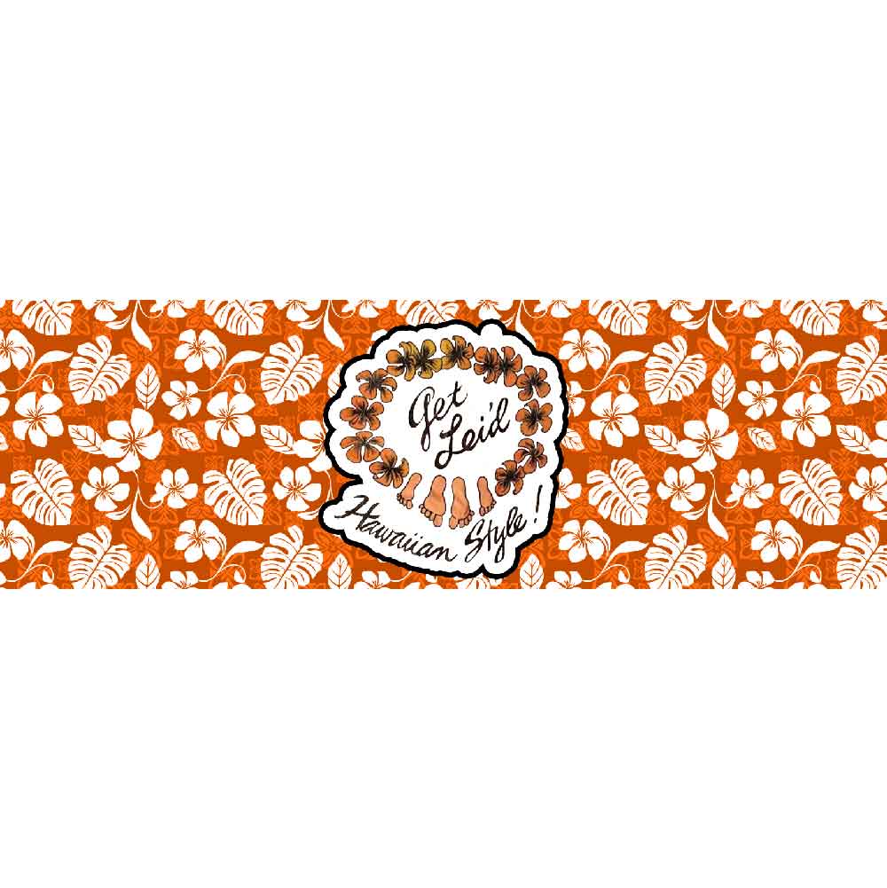 Get Leid Orange Hawaiian Style !