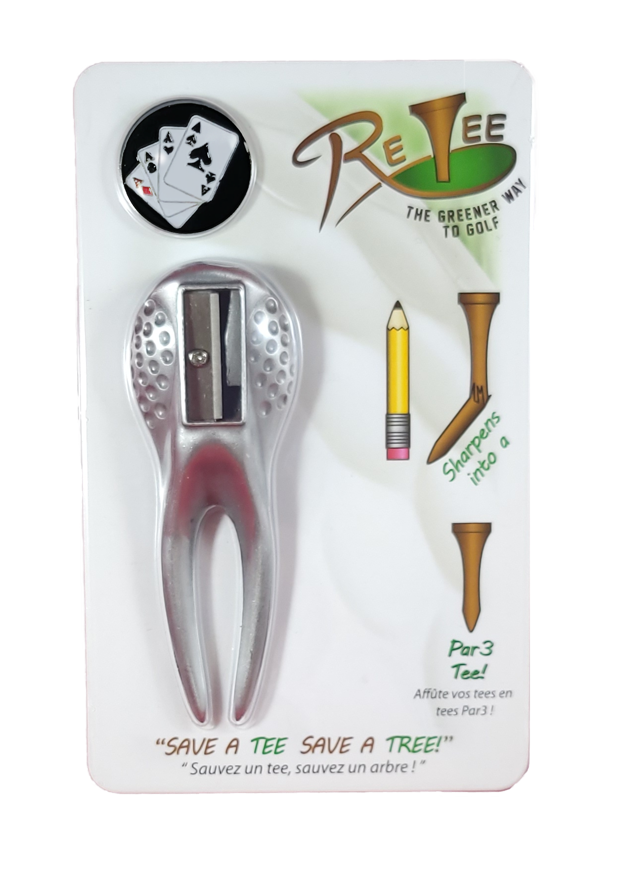 ReTee- The 6 in 1 Golf Divot Repair Tool