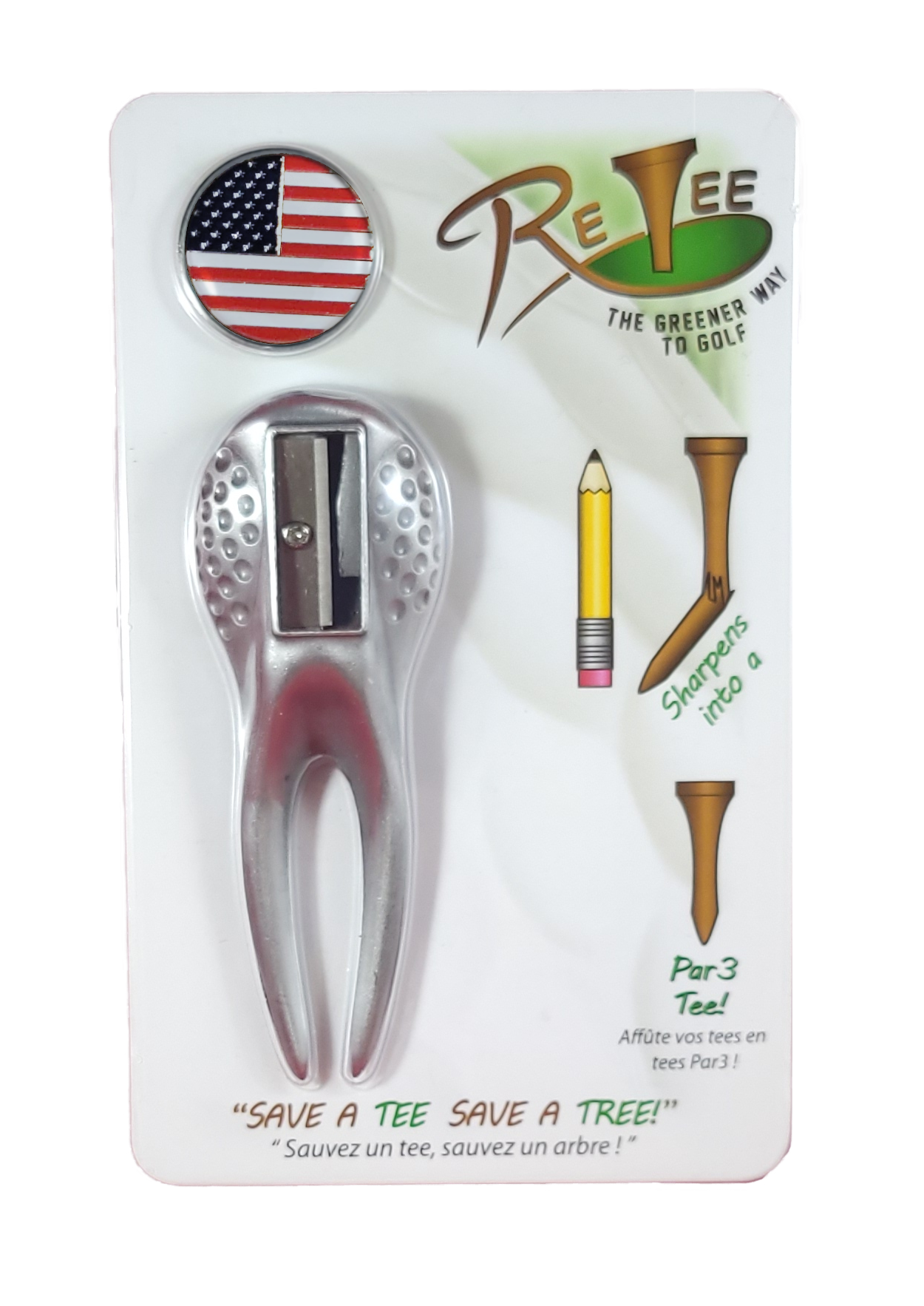 ReTee- The 6 in 1 Golf Divot Repair Tool